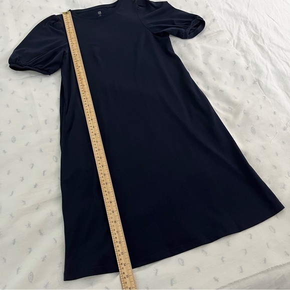 Uniqlo Girls Smooth Cotton Jersey Dress - Navy, Size 150/Adult Small - Picture 4 of 16